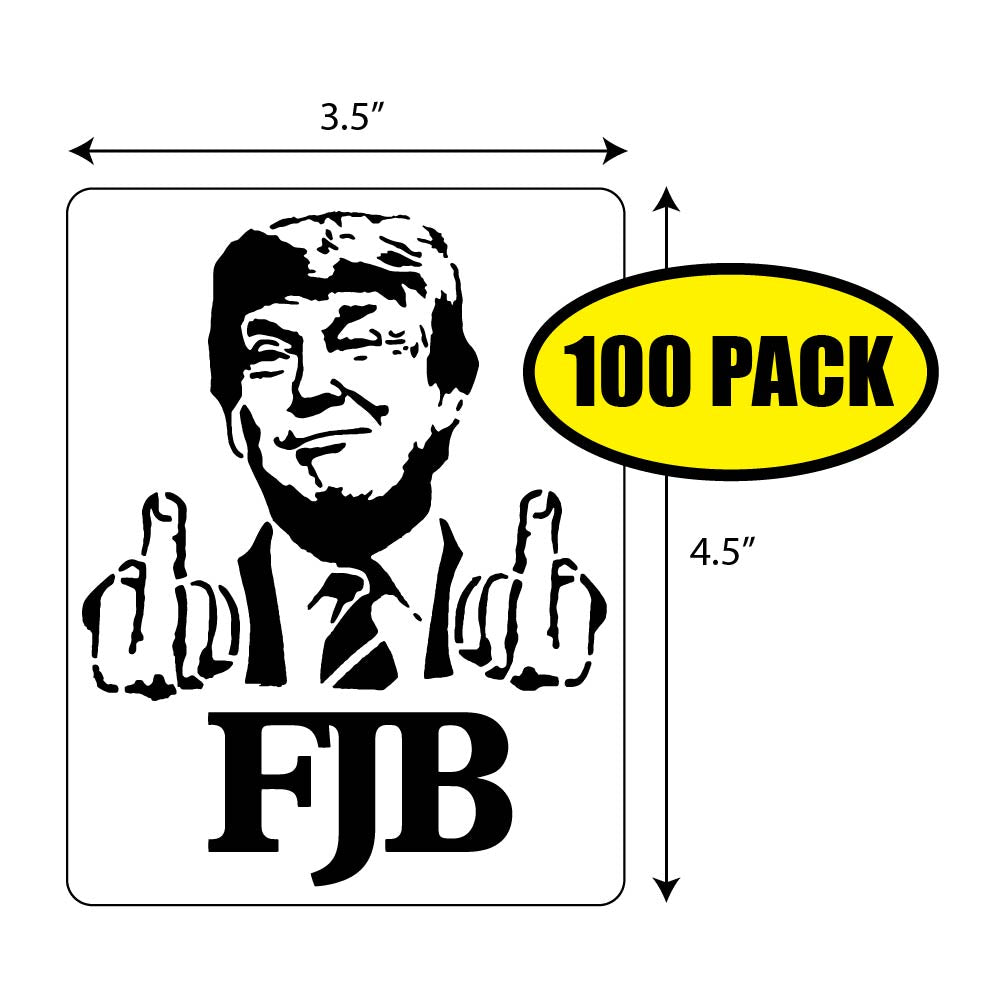 “F**K TRUMP” Political Stickers – Bulk Pack Of Protest Decals With Retro Design