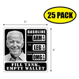 Biden Fill Tank Empty Wallet Sticker