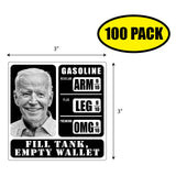 Biden Fill Tank Empty Wallet Sticker