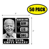 Biden Fill Tank Empty Wallet Sticker