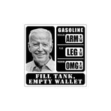 Biden Fill Tank Empty Wallet Sticker