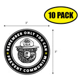 Smokey Prevent Communism Sticker