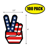 Peace and America Sticker