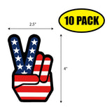 Peace and America Sticker