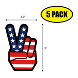 Peace and America Sticker