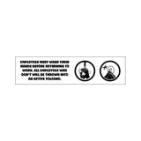 Volcano Bathroom Wash Hands Sticker