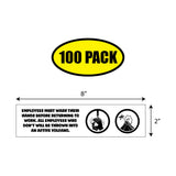 Volcano Bathroom Wash Hands Sticker