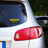 Caution Vehicle Stops Sticker
