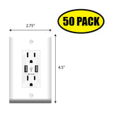 Outlet with USB Sticker