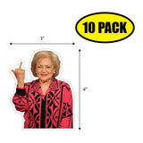 Betty Middle Finger Sticker