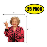 Betty Middle Finger Sticker