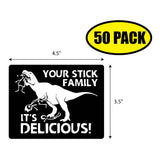 Your Stick Family It's Delicious Sticker