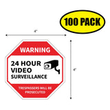 24 Hour Survellnce Sticker
