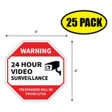 24 Hour Survellnce Sticker