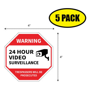 24 Hour Survellnce Sticker