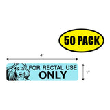 For Rectal Use Only Sticker