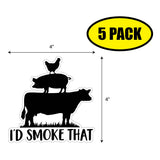 I'd Smoke That Meat Sticker