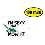 I'm Sexy And I Mow It Sticker