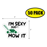 I'm Sexy And I Mow It Sticker