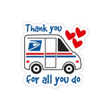 Thank You Mailman Sticker