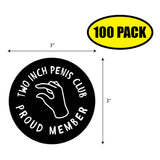 Two-Inch Penis Club Sticker