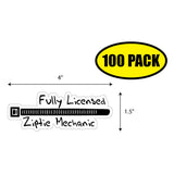 Fully Licensed Ziptie Mechanic Sticker