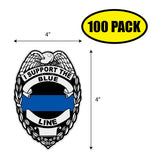 I Support The Blue Line Sticker