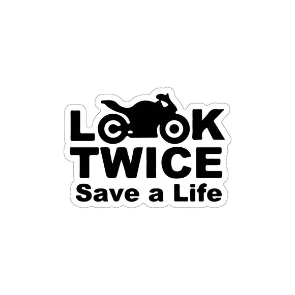 Look Twice Save a Life Sticker