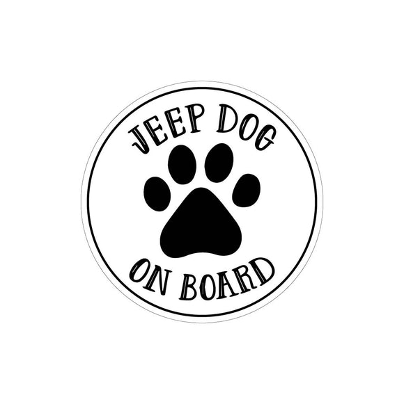 Jeep Dog On Board Sticker