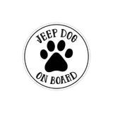 Jeep Dog On Board Sticker