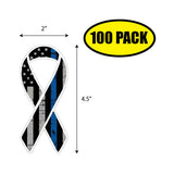 Support Police Ribbon Sticker