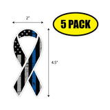 Support Police Ribbon Sticker