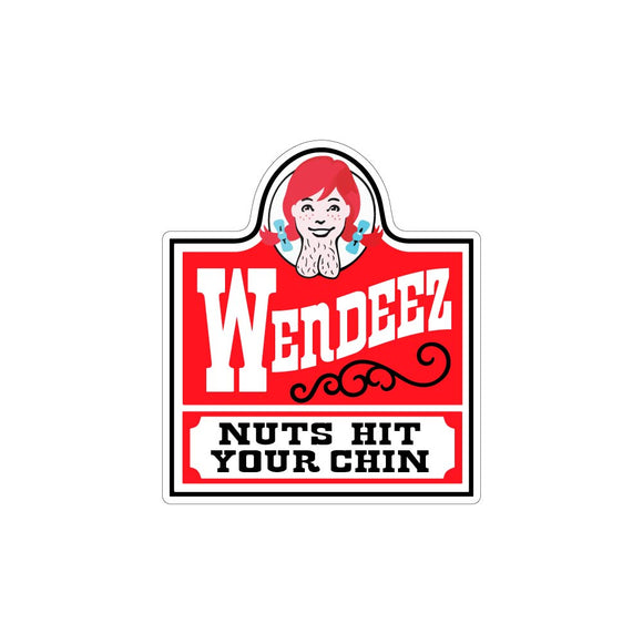 Wendeez Nuts Hit Your Chin Sticker