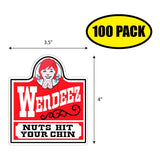 Wendeez Nuts Hit Your Chin Sticker