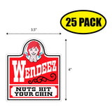 Wendeez Nuts Hit Your Chin Sticker