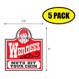 Wendeez Nuts Hit Your Chin Sticker