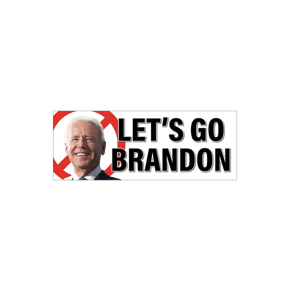 Let's Go Brandon No Biden Sticker