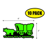 You Have Died Of Dysentery Sticker