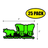 You Have Died Of Dysentery Sticker