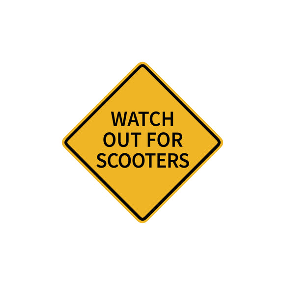 Watch Out For Scooters Sticker