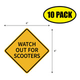 Watch Out For Scooters Sticker
