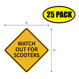 Watch Out For Scooters Sticker
