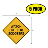 Watch Out For Scooters Sticker