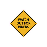 Watch Out For Bikers Sticker