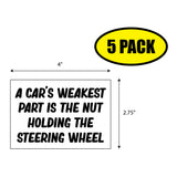 A Car's Weakest Part Sticker