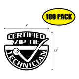 Certified Zip Tie Technician Sticker