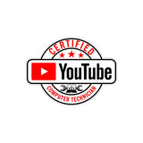 Certified Youtube Computer Technician Sticker