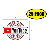 Certified Youtube Automotive Mechanic Sticker