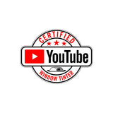 Certified Youtube Window TInter Sticker