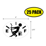Gas On Empty Sticker